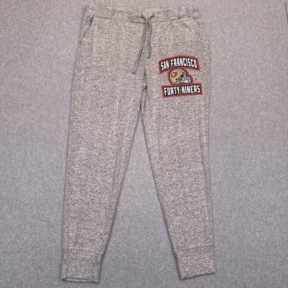 Zubaz NFL Team Apparel Sweatpants Women's Large San Francisco 49ers Lightweight - Picture 1 of 7